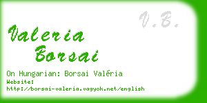valeria borsai business card